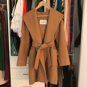 MAX MARA Rialto Icon Camel Hair Wool Wrap Coat